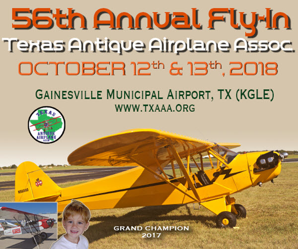 Texas Fly-In Set for Oct. 12-13