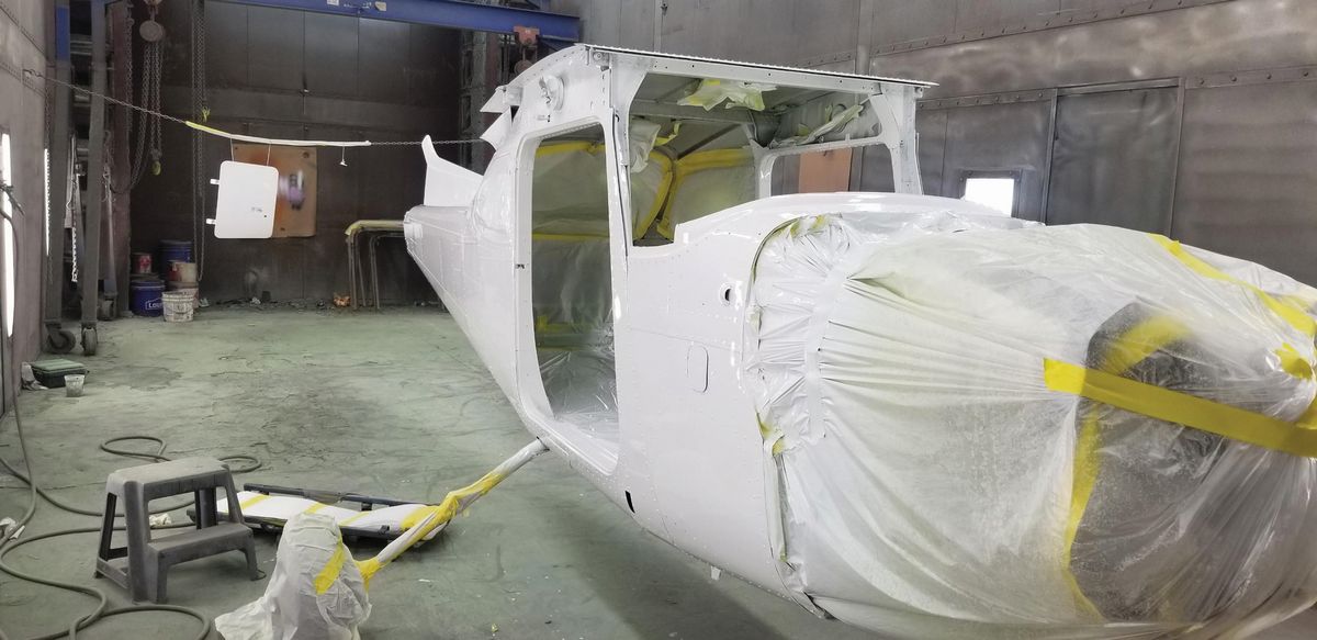 Cessna 172 strip Alodyne paint