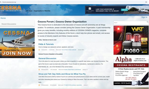 Become a Cessna Owner Forum User