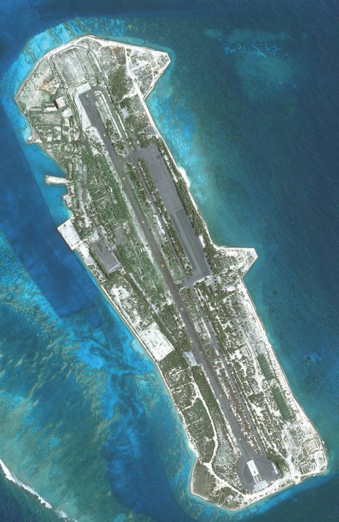 arial view of Johnston Island